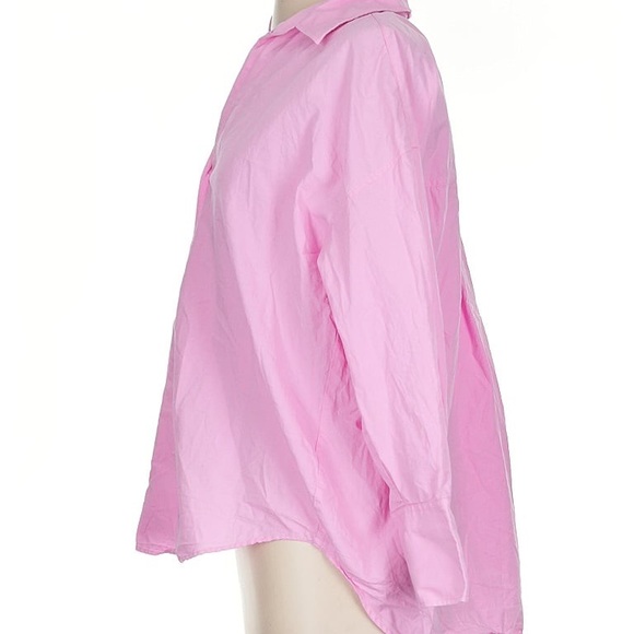 Zara Poplin Pink Shirt XS - Picture 5 of 8